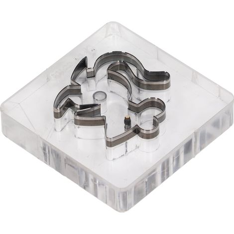 Mausförmige Perforationsmatrize für Leder, aus Acryllegierungsstahl, hohle und schneidezahnförmige Perforationsmatrize für die DIY-Verarbeitung (1/5)