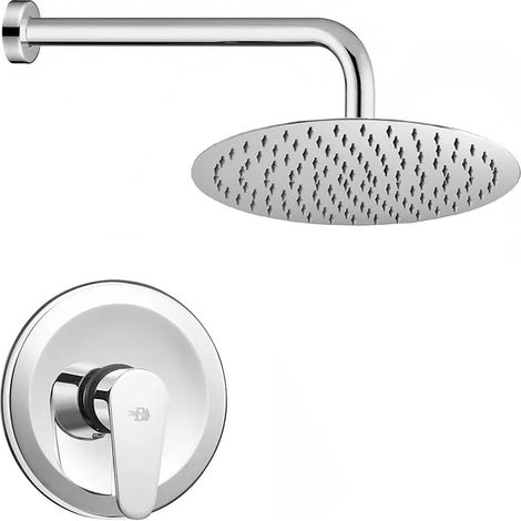 Set doccia incasso tondo Lizzy con soffione 20 cm cromato (1/5)
