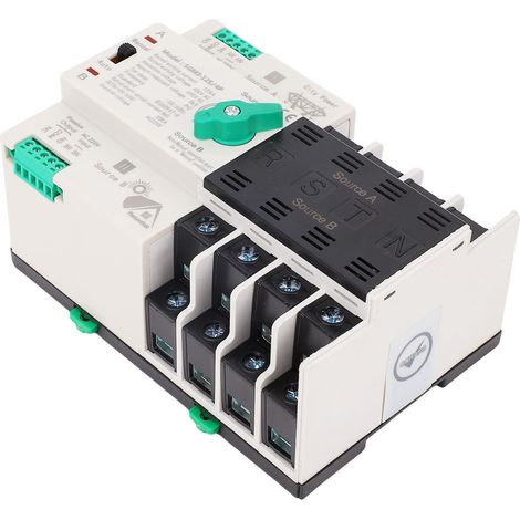 Commutateur de transfert automatique Double puissance 4P 400V 125A, commutation rapide ATS (1/5)