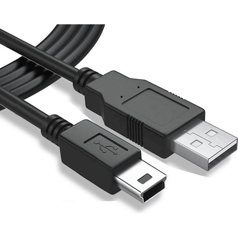 Cable Mini USB carga y sincronizacion 5 M Negro