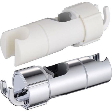 Lot de 2 supports de pommeau de douche, espacement des trous de 18 à 25 mm, support de pommeau de douche réglable, accessoires de pommeau de douche (SL+WT)