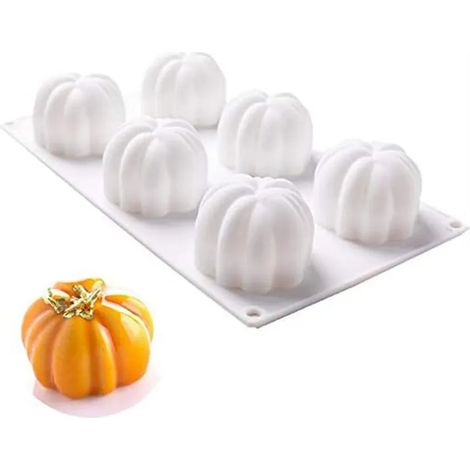 3D Silikonform Halloween-Kürbisform 3D Seifenform Kerzenform DIY Muffinform gefrorene Osterbackform (1/5)