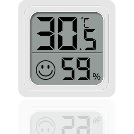 1pc hygromètre maison chambre de bébé sec et humide refroidissement et chauffage thermomètre voiture température et humidité Simple Mini hygromètre électronique (1/4)