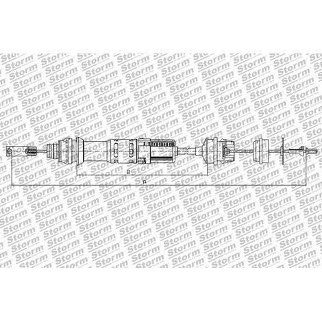 Câble d'embrayage CITROËN BERLINGO, PARTNER 2150V1 compatible (1/2)