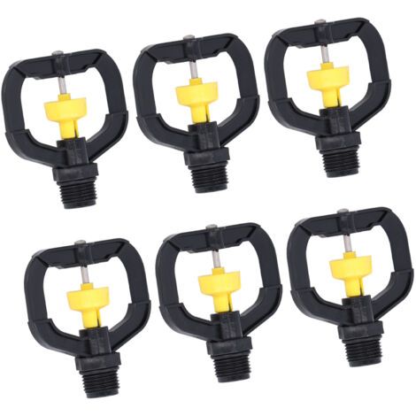 Lot de 12 buses arrosage rotatives plastique G1/2, pour jardin et pelouse, irrigation 360°