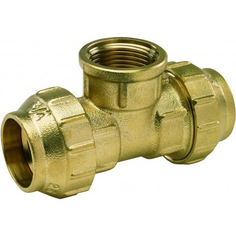 Te hembra con tuerca exterior FITTINGS LATÓN - ARCO Medidas: Ø25mm x 3/4"