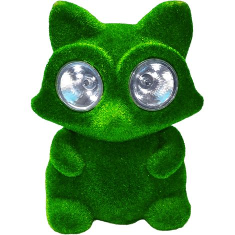 Lampe solaire LED renard Lisek vert 6500K Polux 312099 (1/5)