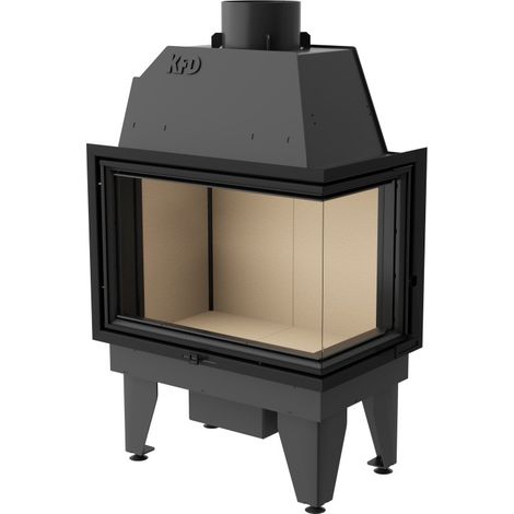 Insert cheminée à bois SIDRA 17 kW 2 vitres version droite (1/5)