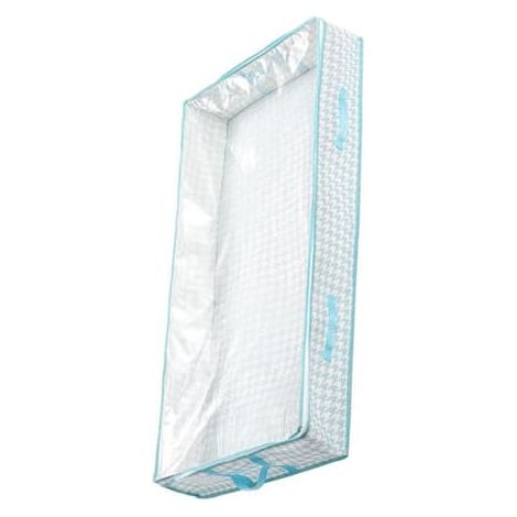 Sac de rangement sous le lit, vêtements avec couvercle bleu (1/3)