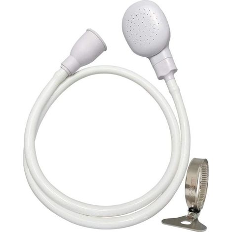 Pommeau De - Douchette En Plastique Avec Raccord Universel Pour Évier, Tuyau De Pulvérisation Portable Pour Animal Domestique, Douchette Tuyau Lavabo Universelle Adaptable Sur Robinet, 130cm (1/5)