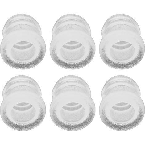 30 pièces bouchons d'oreille en plastique transparent souple, accessoires pour embouts auditifs et tubes (1/5)