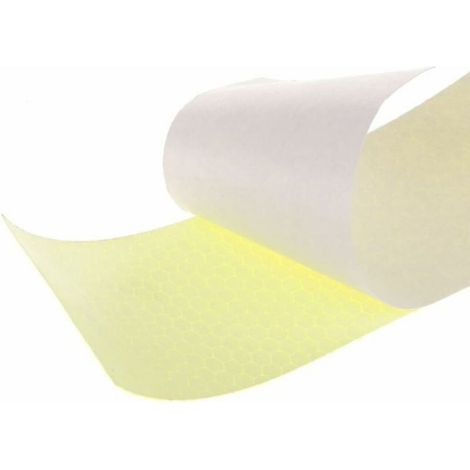 Bande Avertissement Réfléchissante 3M Auto-Adhésive, Sécurité Visibilité Nuit pour Voiture/Camion (Jaune) TAPIS (1/5)