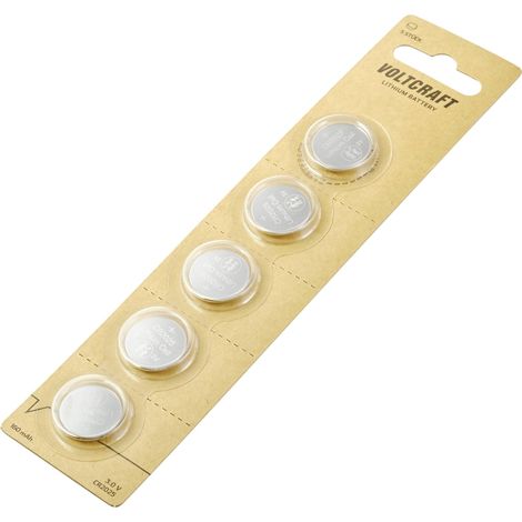 VOLTCRAFT Pile bouton CR 2025 3 V 5 pc(s) 160 mAh lithium LM2025 (1/5)