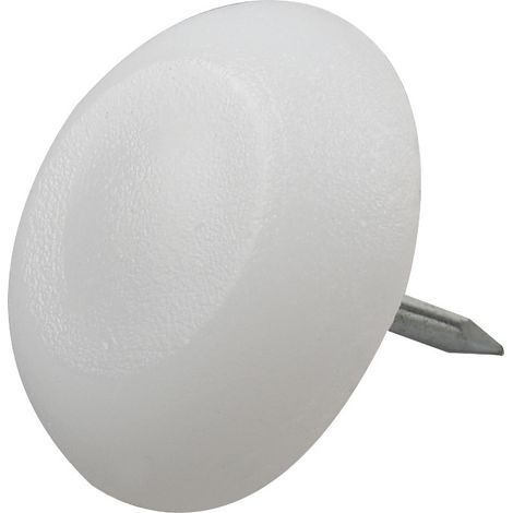 Sollbry Lot de 60 patins à clouer pour meubles, ronds, 12 mm x 5 mm, pour pieds de meubles, protections de sol, coussinets à clous pour pieds de table et de chaise (1/4)