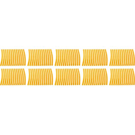 Lot de 10 autocollants de protection pour vélo, déco personnalisée, résistants à l'usure, anti-rayures pour cadre et chaîne, jaune (1/5)