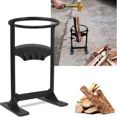 Fendeuse à bois manuelle – Acier haute teneur en carbone – Lame robuste pour bûches jusqu'à 30 cm – Fixation au sol pour stabilité – Froadp (1/5)
