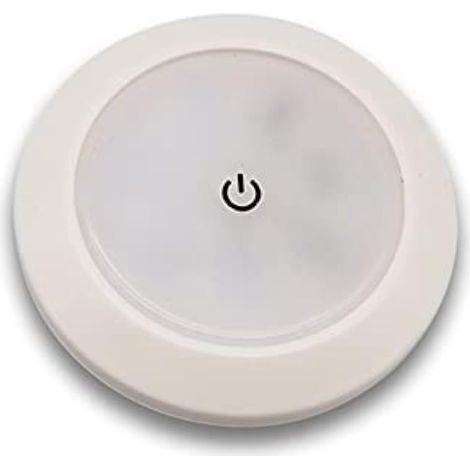 Plafonnier LED 12V/24V pour camping-car ou yacht, avec interrupteur tactile et variateur d'intensité. (1/3)