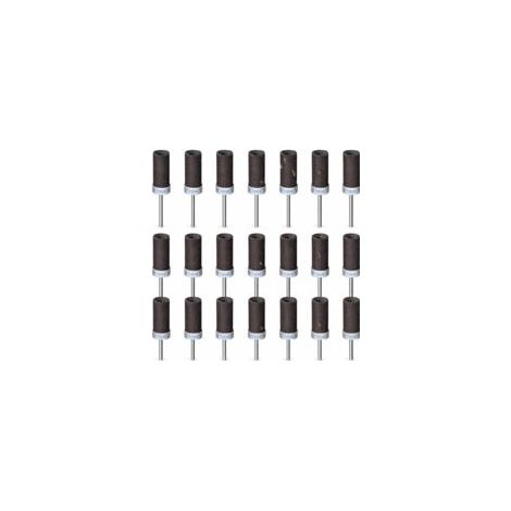 21 Pièces 180 Grains Tambour De Ponçage pour Dremel Outils Rotatifs, Manchons de Ponçage avec Tige de 1/8" pour Polissage et Ponçage (1/5)