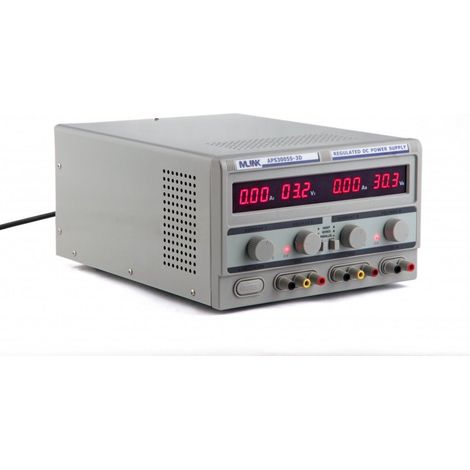 MLINK APS3005S-3D- 30V,5A Fuente Alimentacion Triple Salida regulable con display digital
