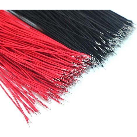 400 pezzi di connettori jumper a saldare a doppia estremità stagnati da 15 cm (1/3)
