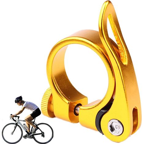 Collier de serrage rapide pour tige de selle, léger, facile à utiliser et polyvalent Collier de serrage rapide polyvalent pour cyclistes : voyage, quotidien, trajets domicile-travail, route, montagne