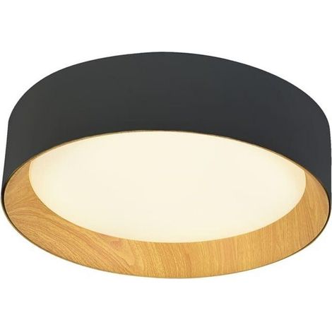 Plafonnier LED Lea Noir 60W 3020Lm 3000ºK