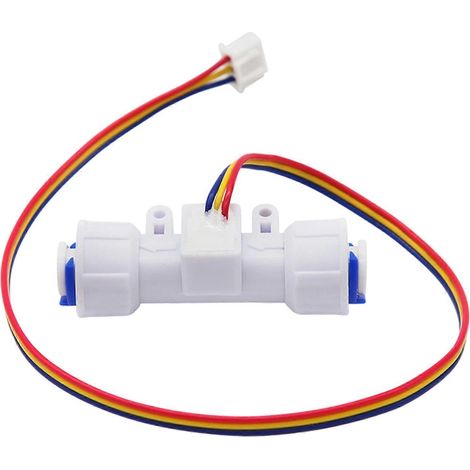 Détecteur de débit d'eau à effet Hall 1/4 pouce, conception légère, idéal pour diverses mesures de liquides, multicolore, 2,5 (1/5)