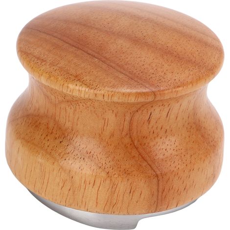 Distributeur de cafetière à piston, poignée en bois, légère, utilisation simple, niveleuse à café robuste, 58 mm/2,3 pouces (1/5)