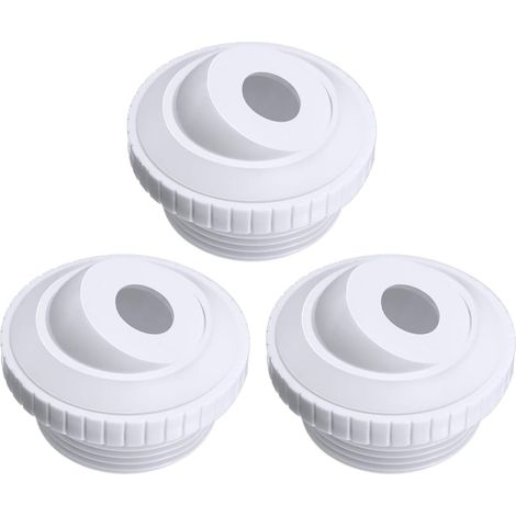 3er-Pack 3/4-Zoll-Pooldüsen SP1419D Hydrostream-Rücklaufdüse mit gerichtetem Fluss und 1-1/2-Zoll-MIP-Gewinde, kompatibel mit Pool-, Spa-, Erd-/Überflursystemen