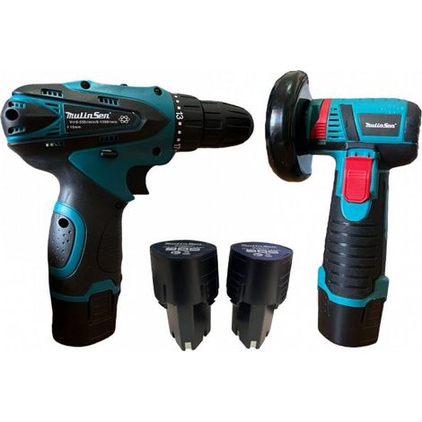 Trapano avvitatore + mini smerigliatrice flex 76mm 48V MLS2010