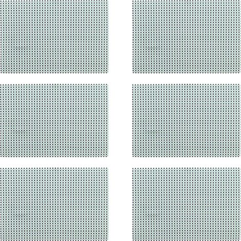 Lot de 6 sets de table tissé en PVC 45x30cm (1/3)