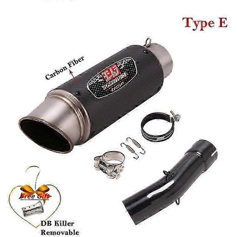 Système d'échappement modifié adapté pour moto, silencieux en fibre de carbone pour SUZUKI SV650, SV650X, années 2003 à 2015, DB Killer (Type E) (1/5)