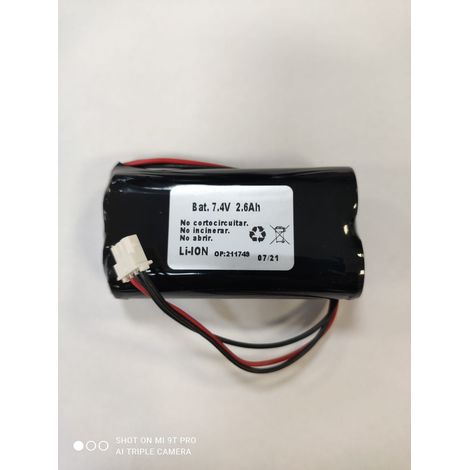 Lithium Batterie 2x18650 7,4v 2600mah Wiederaufladbar Liom18650f2