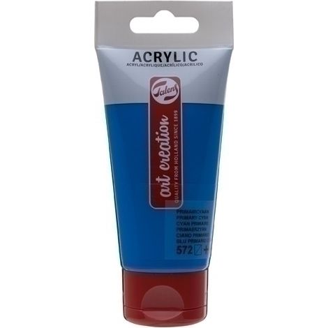 PINTURA ACRIL.TALENS 75 ml AZUL CIAN - Pack de 3 unidades