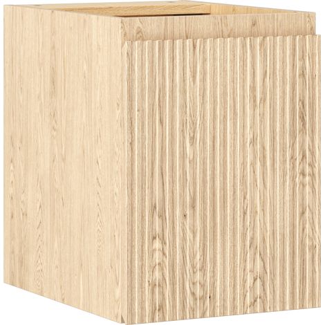 Mexen Rivel mobiletto da bagno sottolavabo 35 cm, 1 porta, scanalato, rovere - 91A21-03547-1-BF81 (1/5)