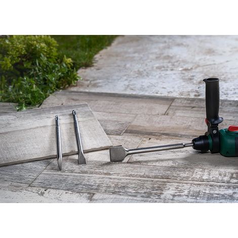 Accessories 3 pièces it de burins SDS plus (pour le béton et la maçonnerie, accessoires pour marteau burineur) Argent (1/4)