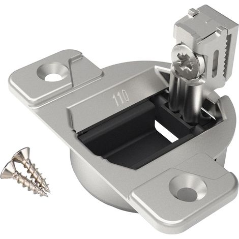 Remplacement pour Blum 33.3600, Compact 33 vis sur 110 degrés d'ouverture face cadre charnières de cabinet, charnières de porte de cabinet, remplacer les charnières Blum originales (avec vis,8paquets)