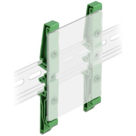 Delock Clip de carril DIN para PCB 122 mm 4 piezas