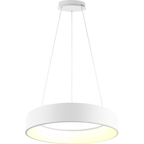 "Sospensione LED NOAH in alluminio bianco 60W con funzione CCT 60 cm."