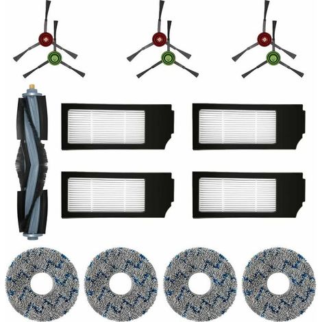 Lot de 15 Filtres & Brosses pour Aspirateurs Robots Ecovacs DEEBOT T20, Omni T10, X1 Turbo Plus (1/4)