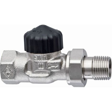 HEIMEIER Corpo valvola termostatica Standard, passaggio diretto, DN 10, nichelato, 2202-01.000