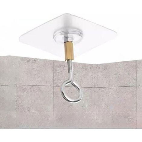 4pcs crochets de plafond pour suspendre des plantes, crochets pour plantes en PVC pour plafond avec crochets pour plantes en acier (1/3)