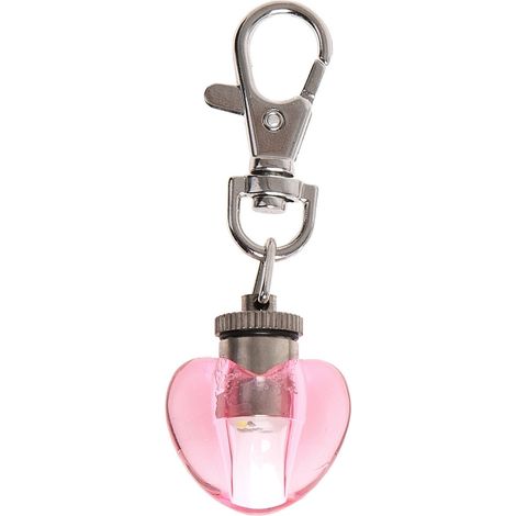 1 Clignotant de sécurité en forme de coeur pour chien couleur aléatoire - Flamingo (1/4)