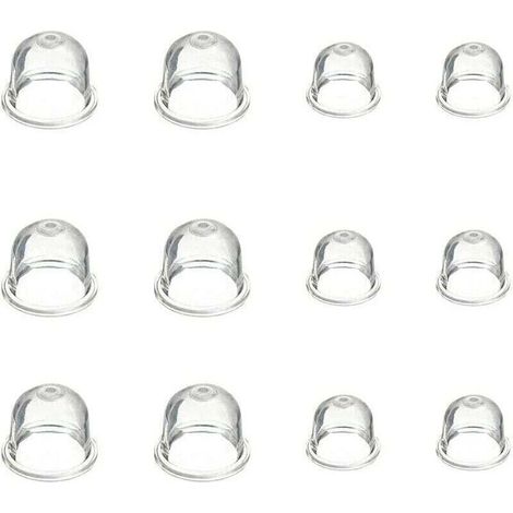 12 Pièces Carburateur Amorce Pompe Ampoule 19 mm et 22 mm Poire Pompe Amorcage Accessoires de Carburateur pour Debroussailleuse Tronçonneuse Souffleur Tondeuse (1/4)