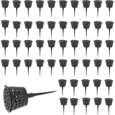 100 piezas de cestas para abono de bonsái, cajas para abono, fácil transporte de partes de un bonsái, contenedor de abono, herramienta ecológica para flores