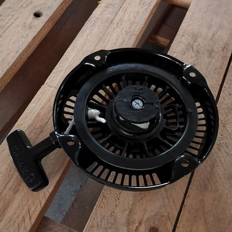 Démarreur à cliquet en plastique EY20, un démarreur à tirette à cliquet en plastique adapté aux moteurs Robin EY20. (1/2)