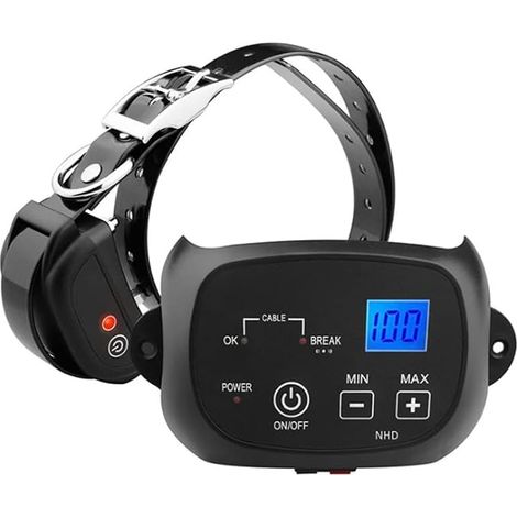 Cloture Anti Fugue Chien, Kit Cloture Electrique pour Chien avec Imperméable TPU Collier et 300m Fil pour 8 à 21 Pouces Cou de Chien Zone d'Utilisation Sûre Jusqu'à 2500 Mètres Carrés (1/5)
