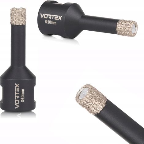 Corona diamantada 10mm Vortex M14 para gres (1/4)