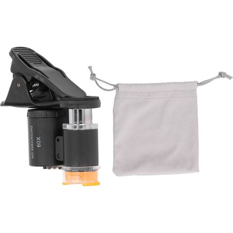 Microscope Portable 60X pour Téléphone avec Lumière UV et LED - Loupe pour Photos et Détails (1/5)