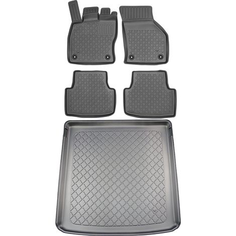 Tapis de coffre ARISTAR 193883G + tapis de sol ARISTAR 603081 - Volkswagen Golf VIII Kombi à partir de 11.2020, marchepied avant AV2 - INSTALLÉS (1/5)
